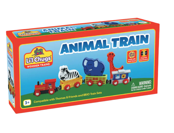 Wooden Track Set / Animal Train Set Bundle