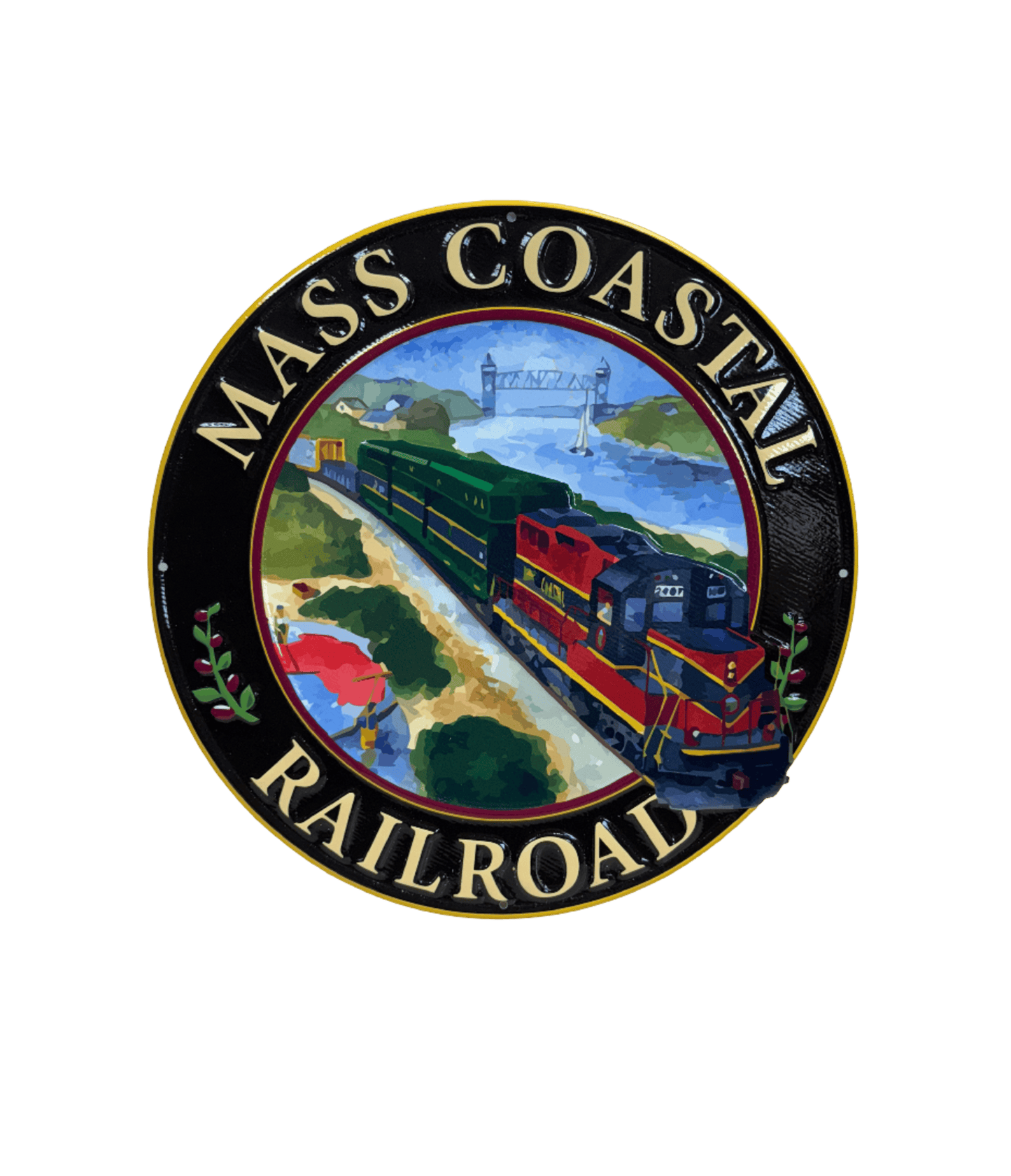 Branded Embossed High Glossy Metal Sign