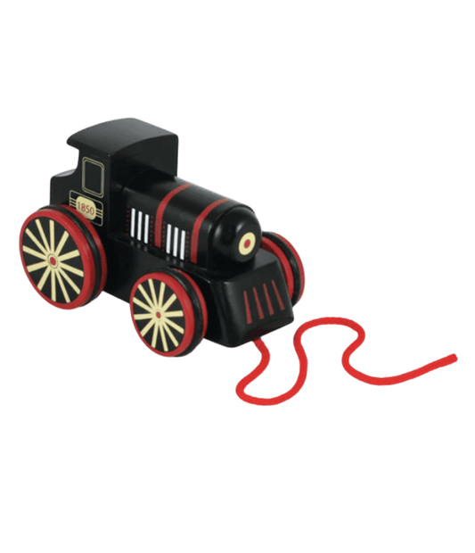 Wooden Pull-Along Steam Engine